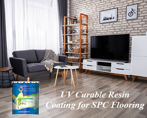 Mile UV curing resin for stone plastic composite floor